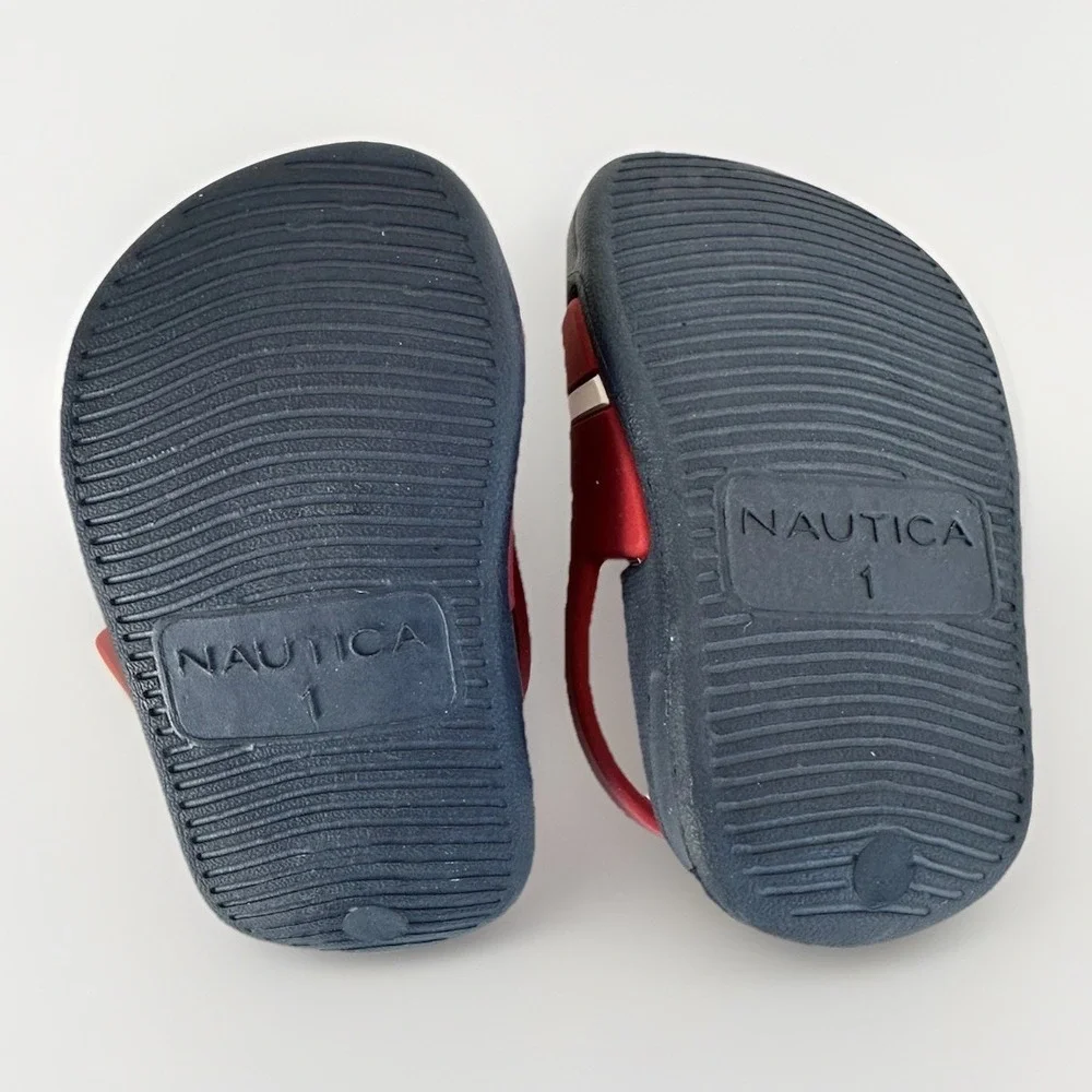Nautica Sandals Toddler Size 1 Red Slingback‎ Closure Round Toe Outdoor